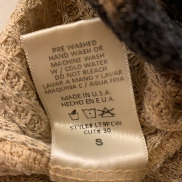 Peek A Boo Shoulder Thermal Hoodie top small - Picture 8 of 14